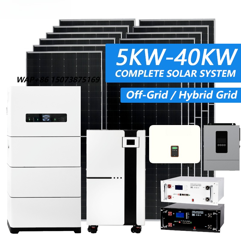 Solar Panel System 10Kw - نظام طاقة شمسية هجين كامل خارج