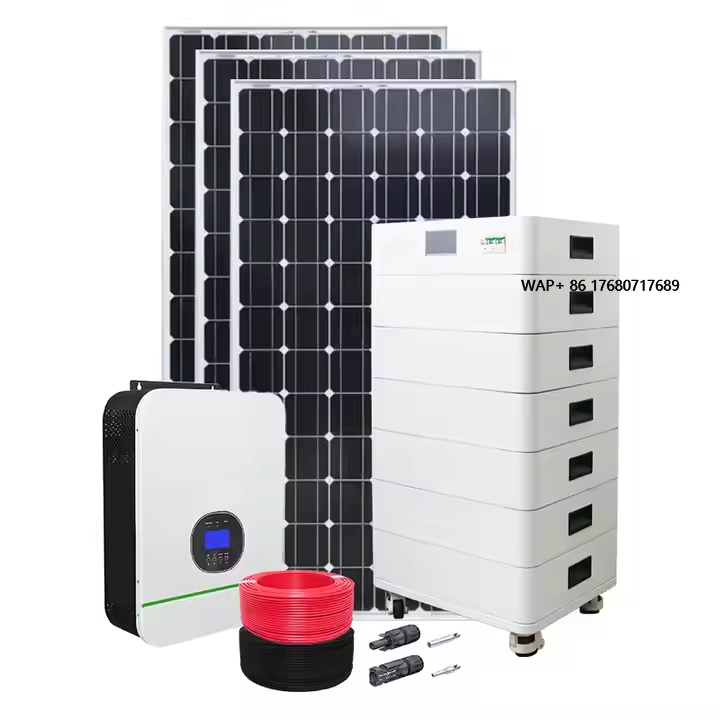 ألواح شمسية مع بطارية ومحول 5  - مراجعة Solar Panel System 10Kw وسعره