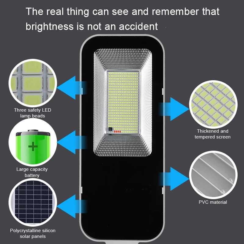 200 واط ضوء الشمس القوي في اله - مراجعة Solar Street Light Led وسعره