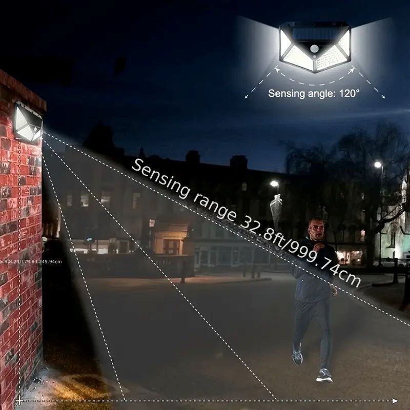 مصباح حديقة شمسي خارجي بـ 100  - مراجعة Solar Street Light Led وسعره
