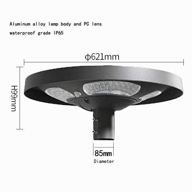 مصباح حديقة شمسي LED مقاوم للم - مراجعة Solar Street Light Led وسعره